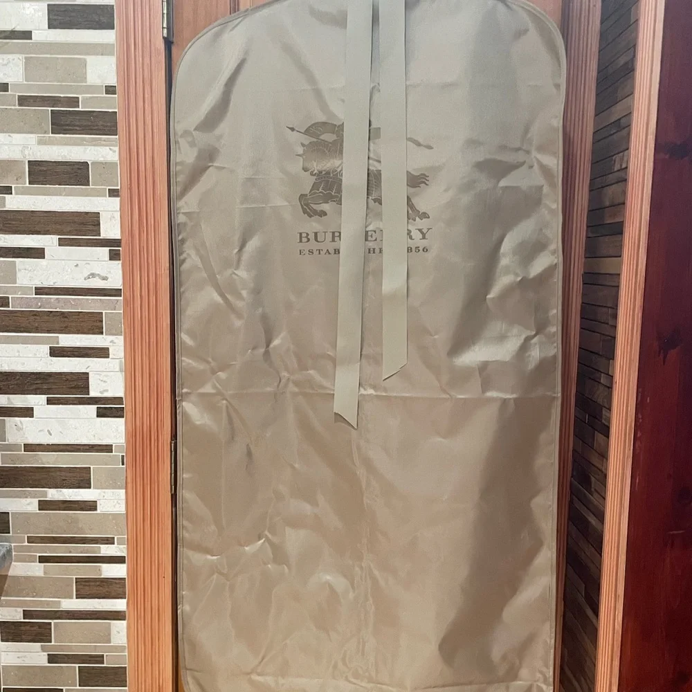 Burberry satin Tan Garment Bag , new.